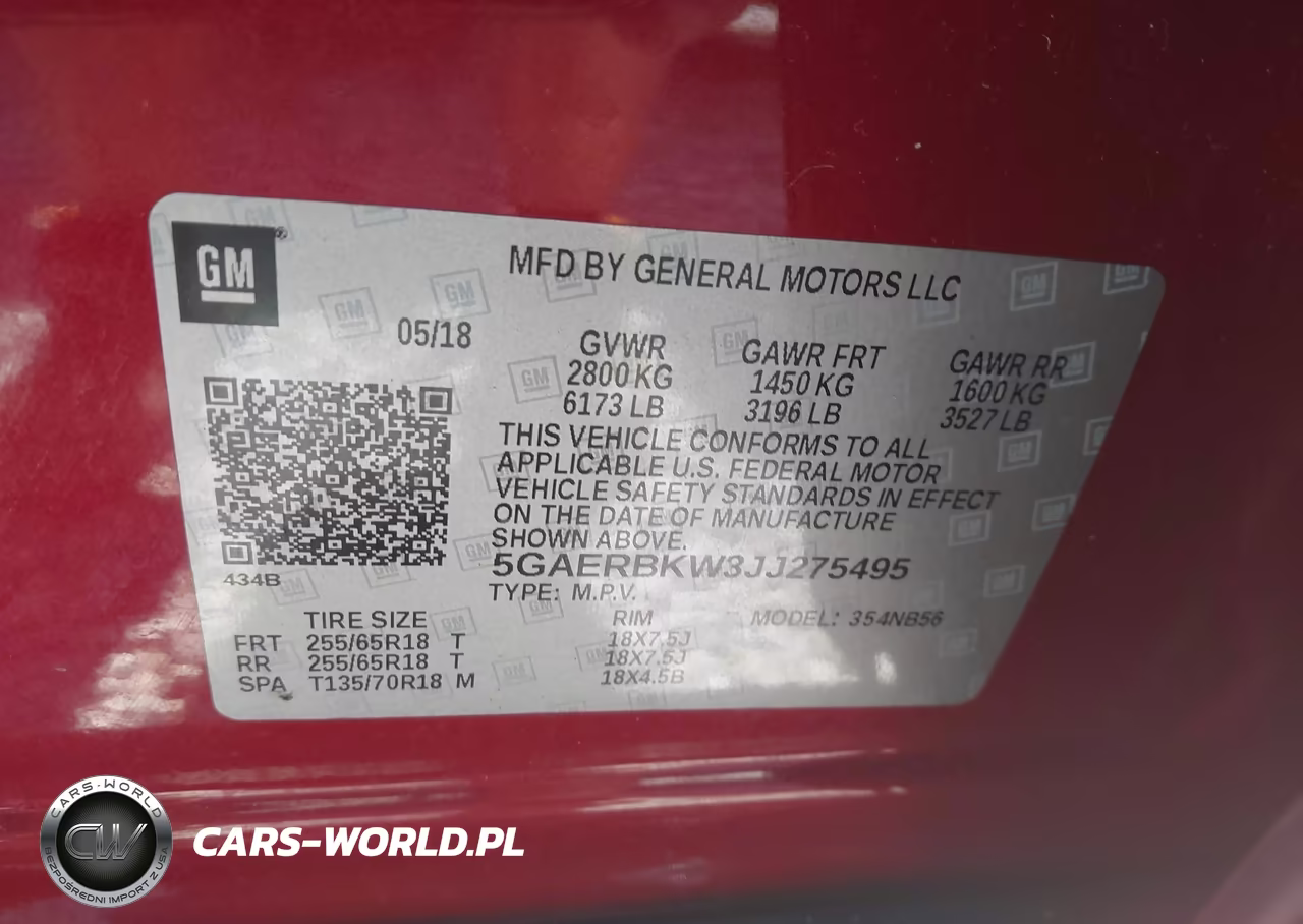 2018 Buick Enclave Essence VIN:5GAERBKW3JJ275495 - 9