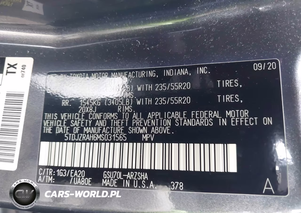 2021 Toyota Highlander Xse VIN:5TDJZRAH6MS031565 - 9