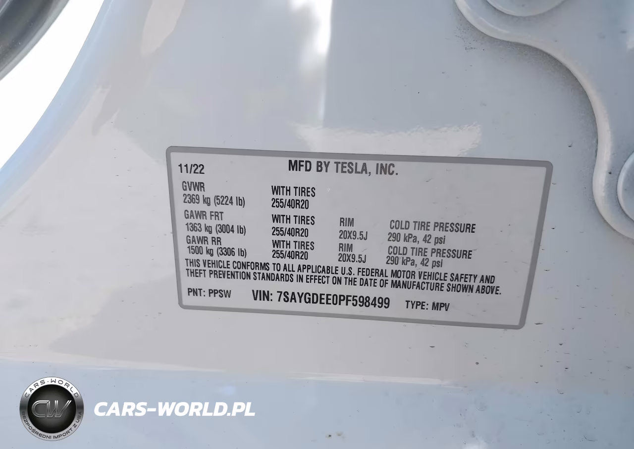 2023 Tesla Model Y Awd-Long Range Dual Motor All-Wheel Drive VIN:7SAYGDEE0PF598499 - 9