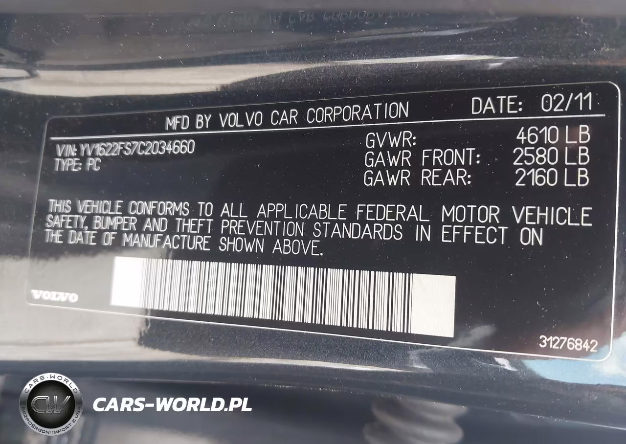 2012 Volvo S60 T5 VIN:YV1622FS7C2034660 - 9