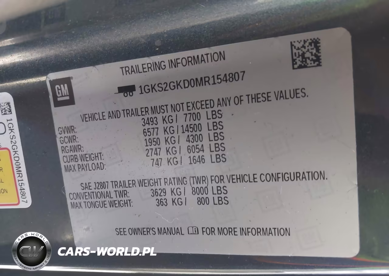 2021 GMC Yukon Xl 4Wd Slt VIN:1GKS2GKD0MR154807 - 9