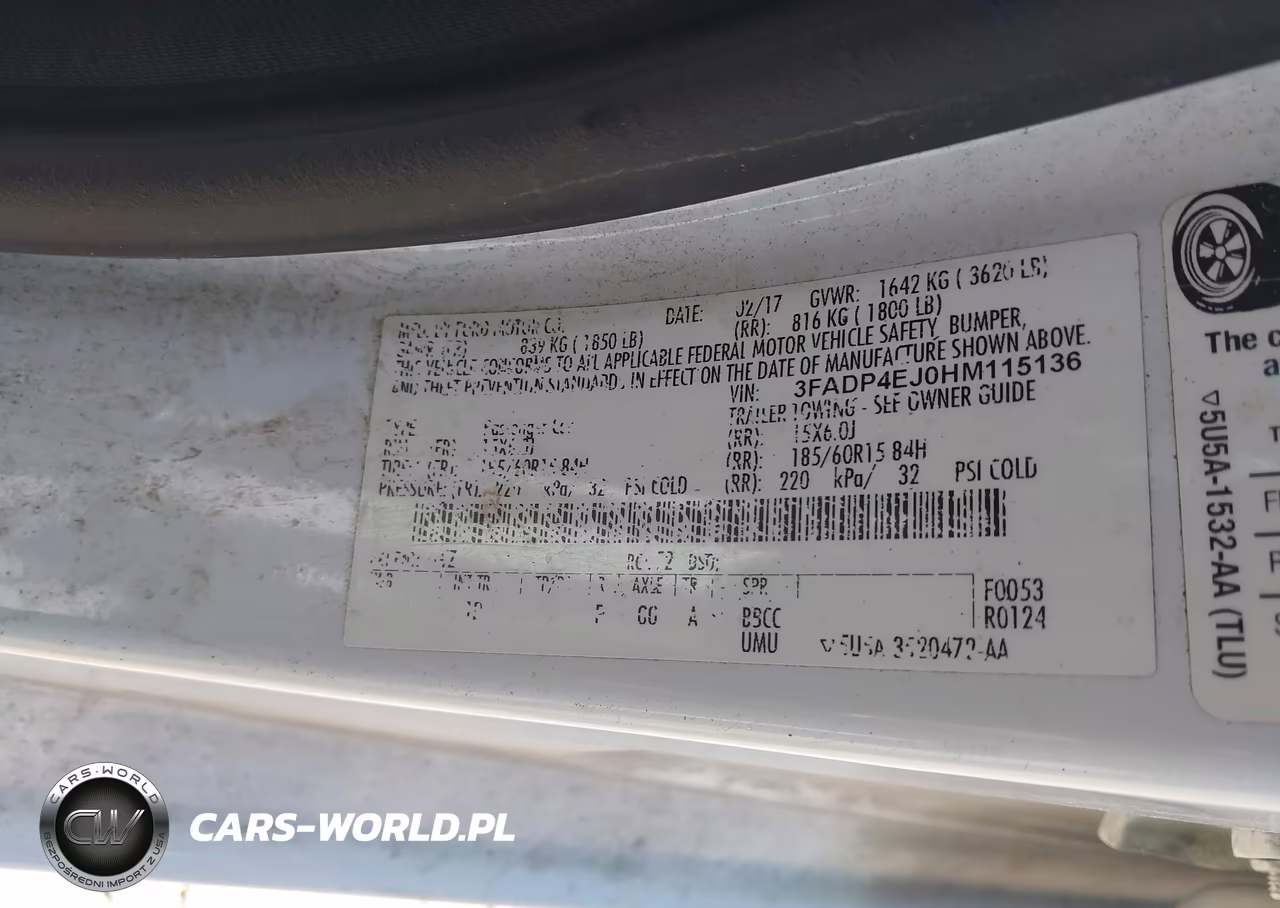 2017 Ford Fiesta Se VIN:3FADP4EJ0HM115136 - 9