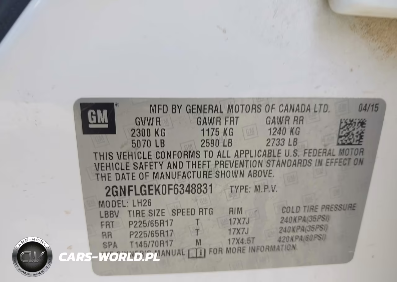 2015 Chevrolet Equinox 2Lt VIN:2GNFLGEK0F6348831 - 9