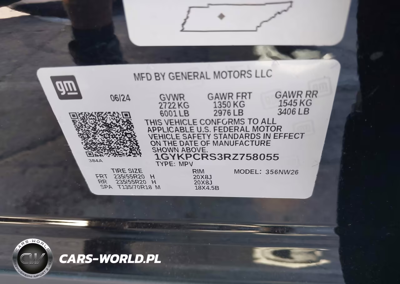 2024 Cadillac Xt6 Fwd Premium Luxury VIN:1GYKPCRS3RZ758055 - 9