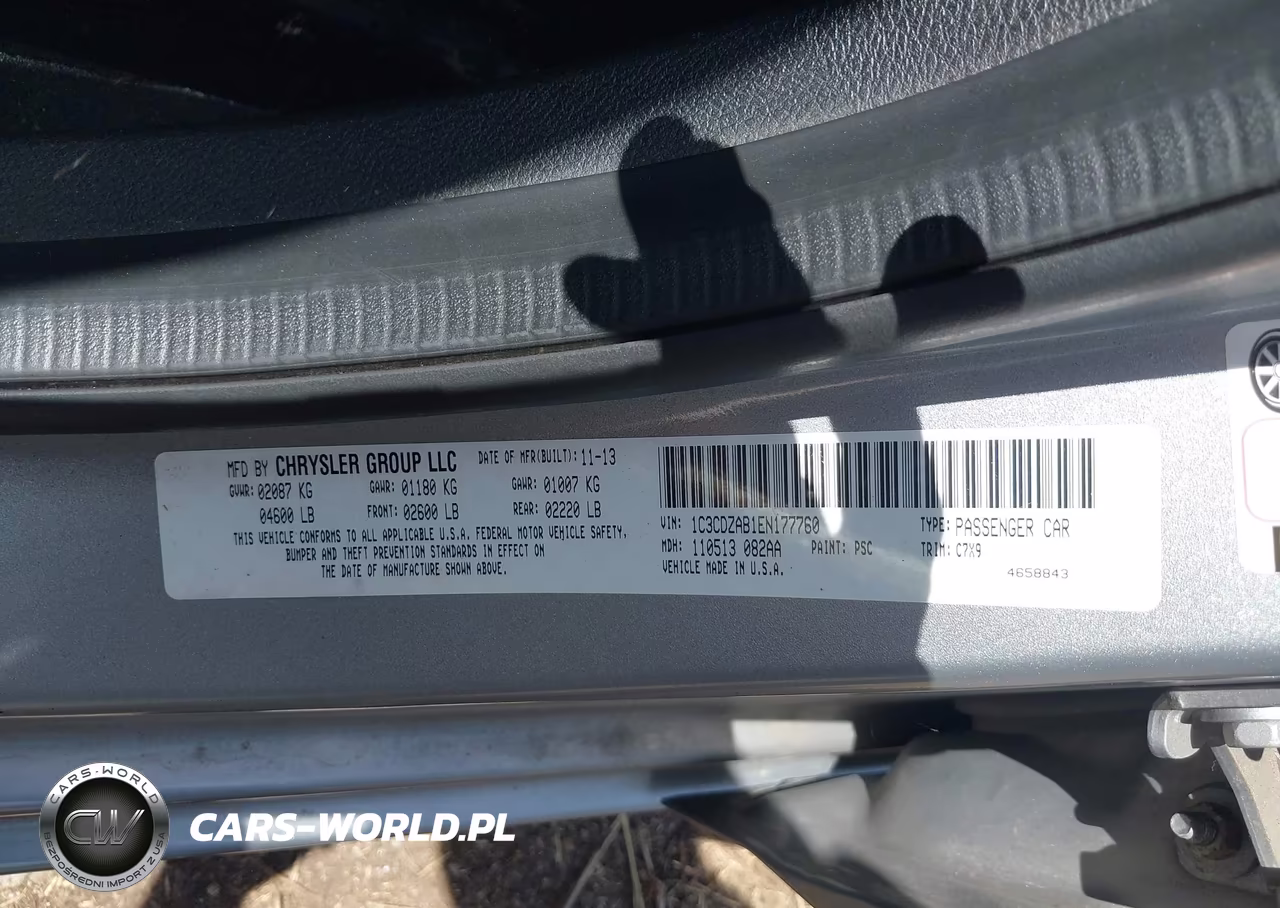 2014 Dodge Avenger Se VIN:1C3CDZAB1EN177760 - 9