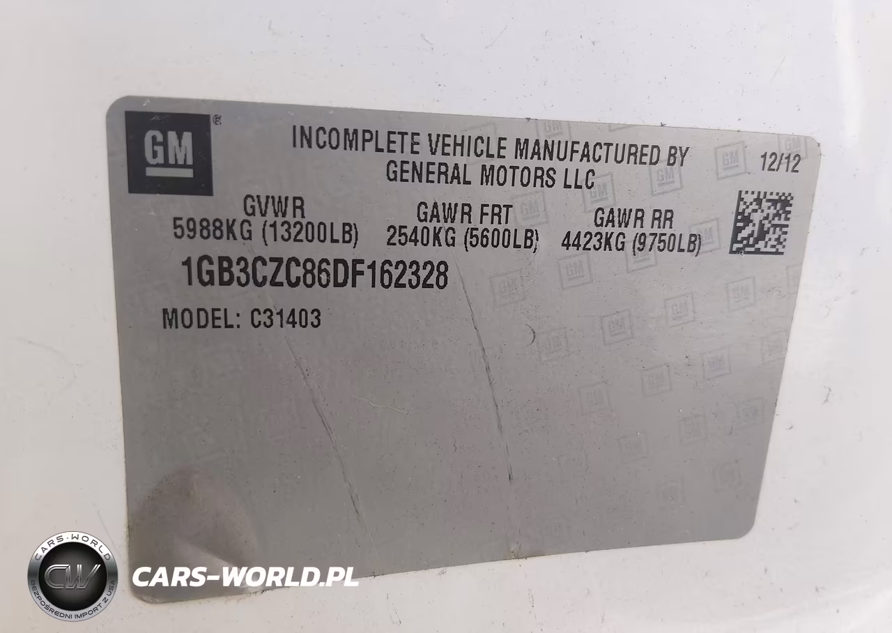 2013 Chevrolet Silverado 3500Hd Chassis Work Truck VIN:1GB3CZC86DF162328 - 9