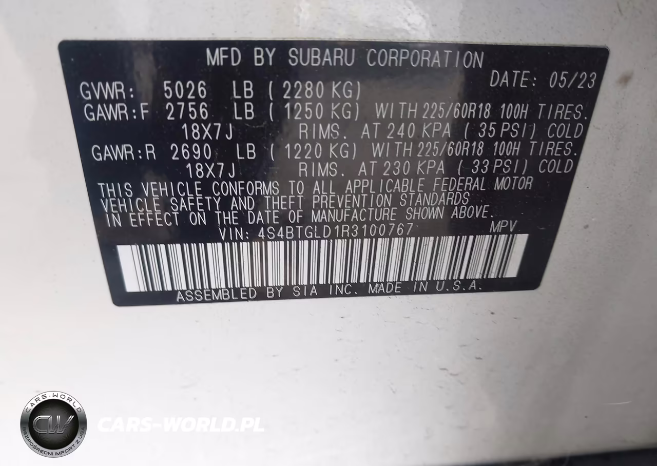 2024 Subaru Outback Onyx Edition Xt VIN:4S4BTGLD1R3100767 - 9