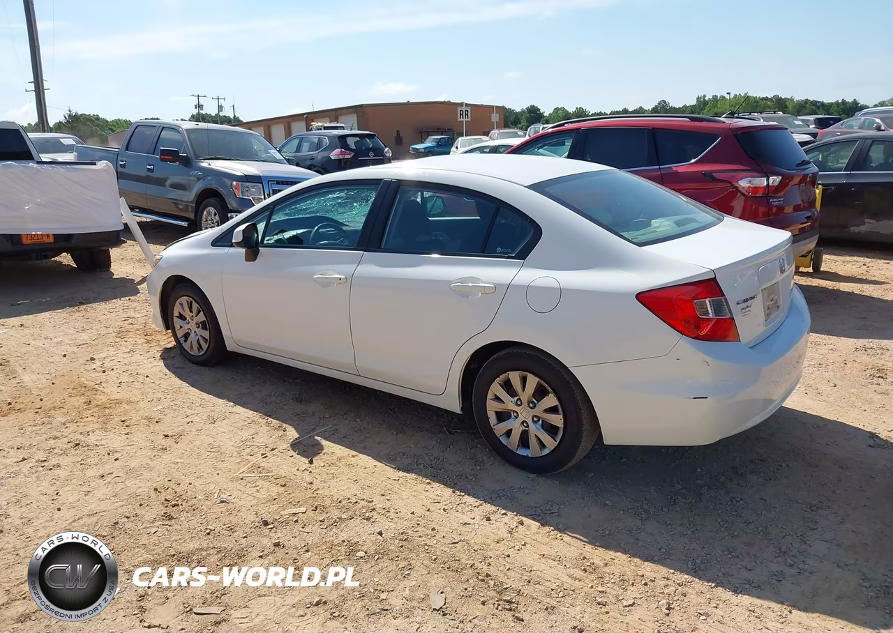 2012 Honda Civic Lx VIN:2HGFB2F55CH333668 - 3