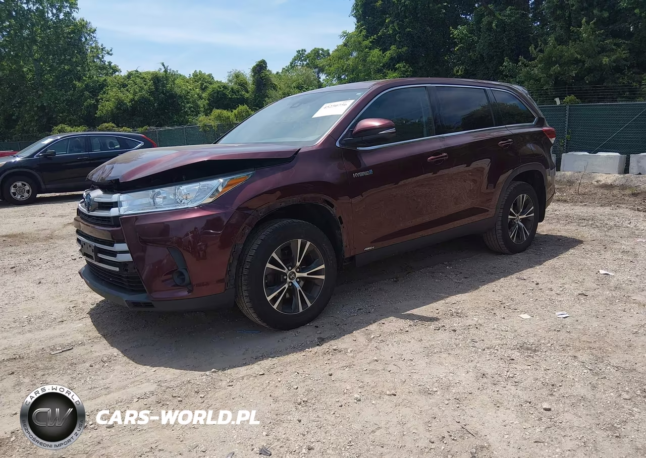 2019 Toyota Highlander Hybrid Le VIN:5TDBGRFH6KS063562 - 2