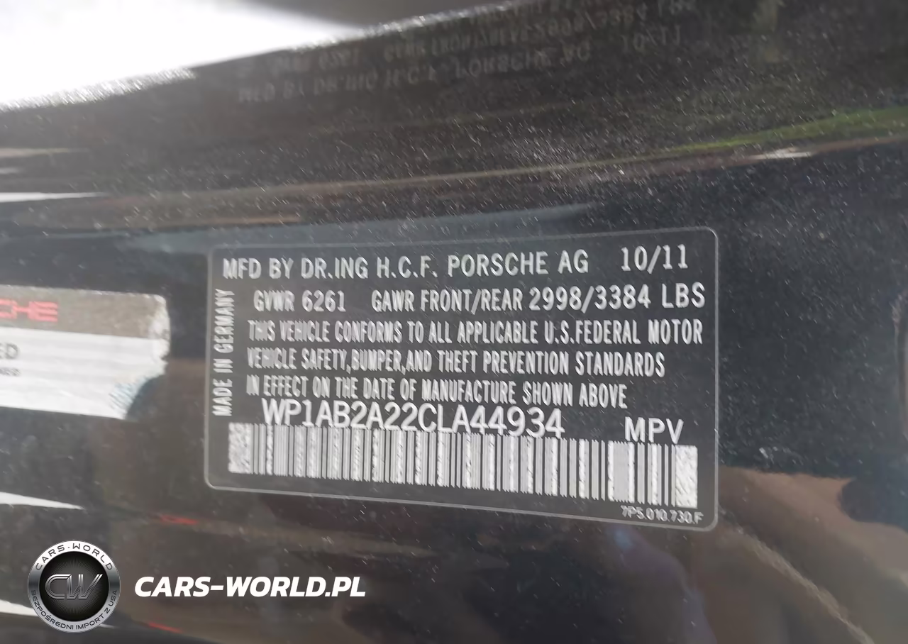 2012 Porsche Cayenne S VIN:WP1AB2A22CLA44934 - 9