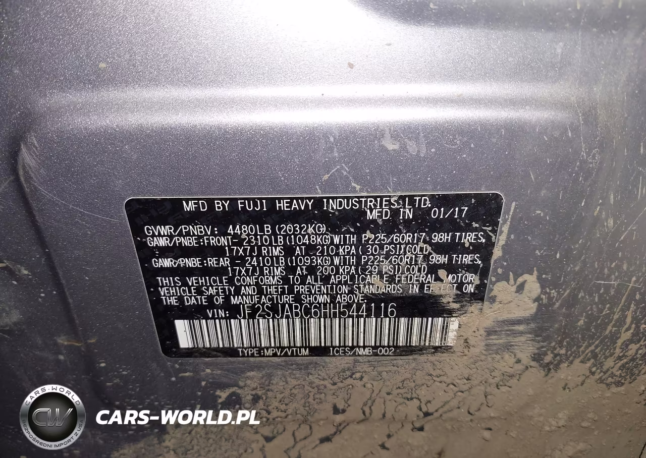 2017 Subaru Forester 2.5I VIN:JF2SJABC6HH544116 - 9