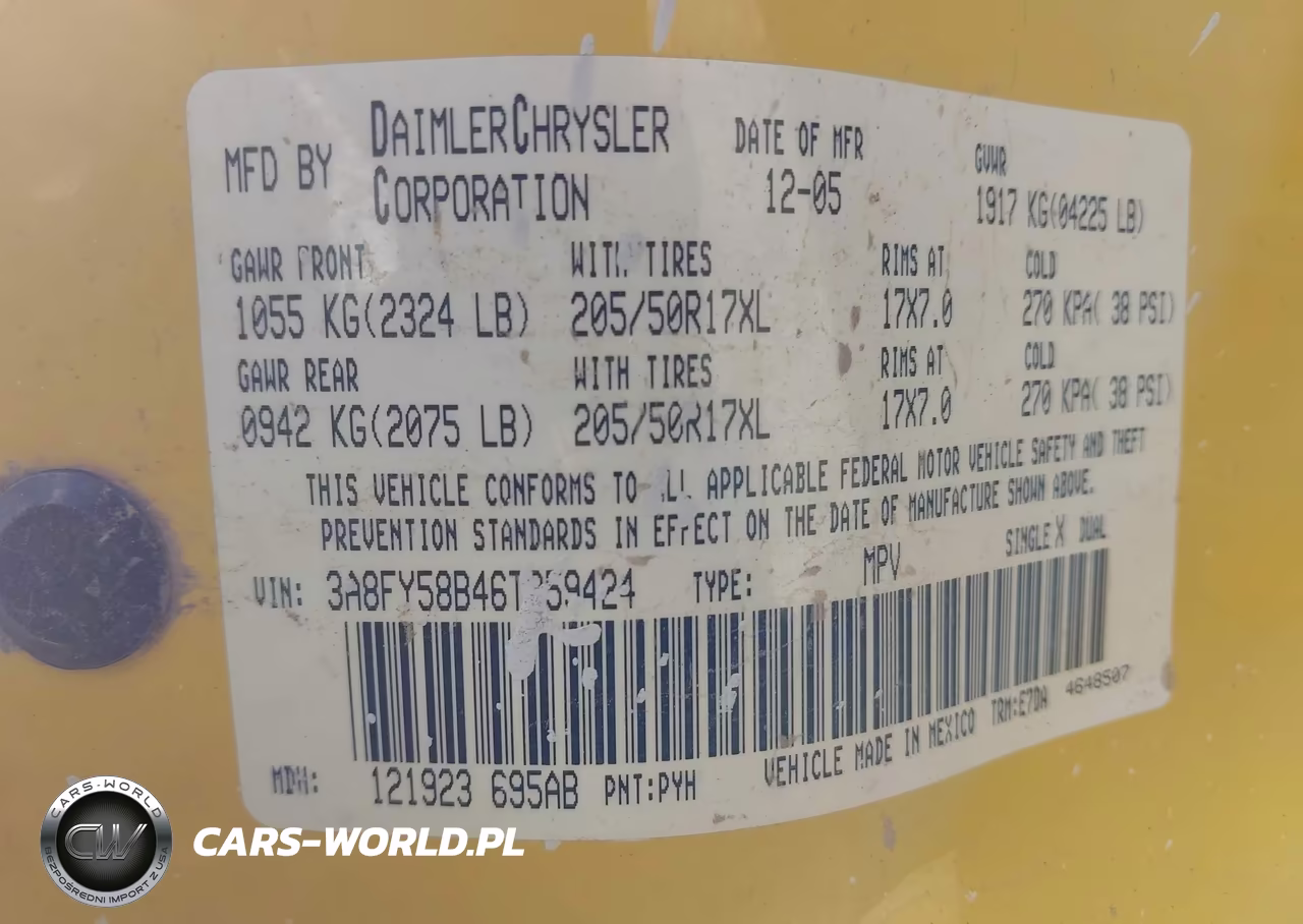 2006 Chrysler Pt Cruiser Touring VIN:3A8FY58B46T259424 - 9