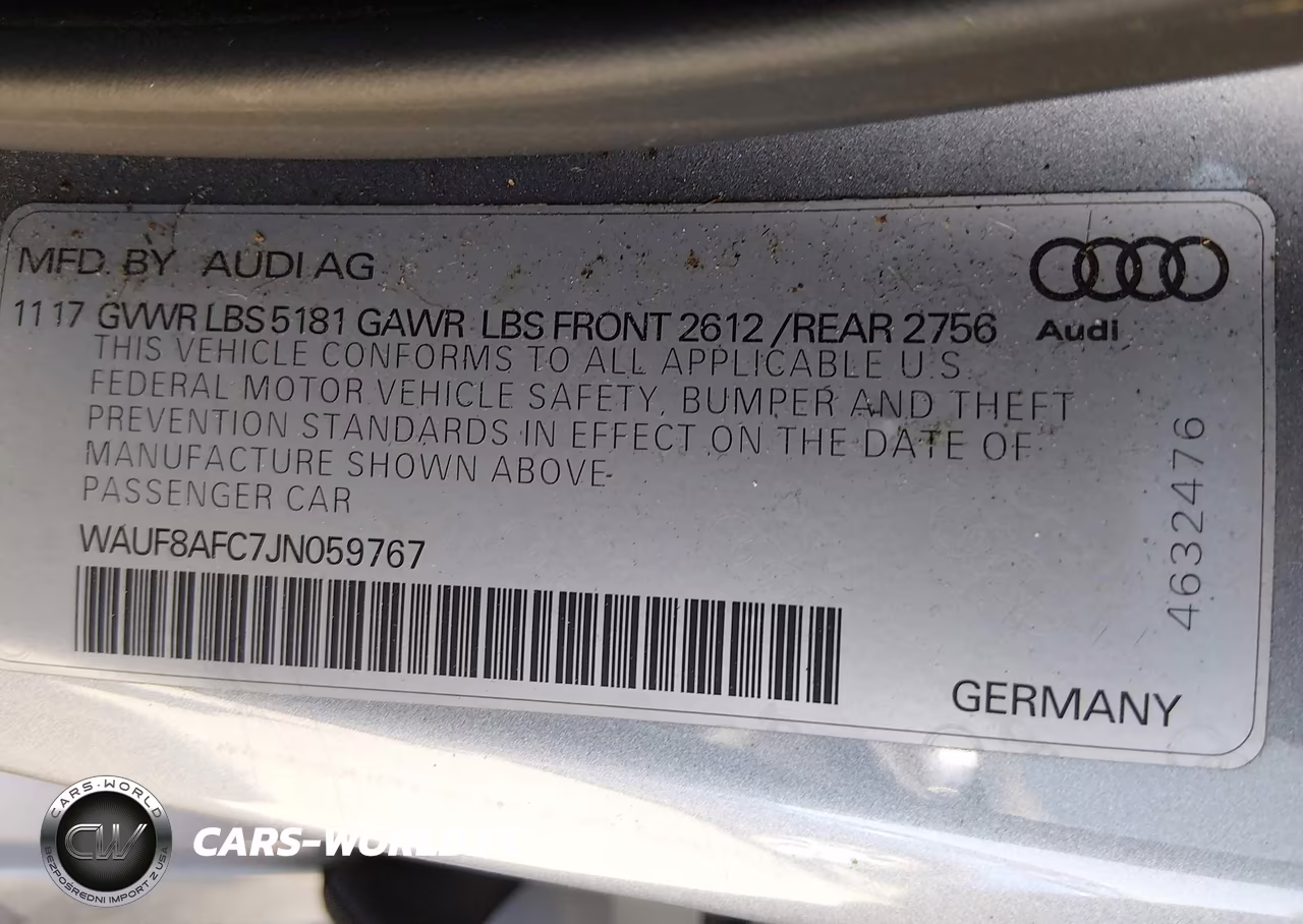 2018 Audi A6 2.0T Premium-2.0T Sport VIN:WAUF8AFC7JN059767 - 9