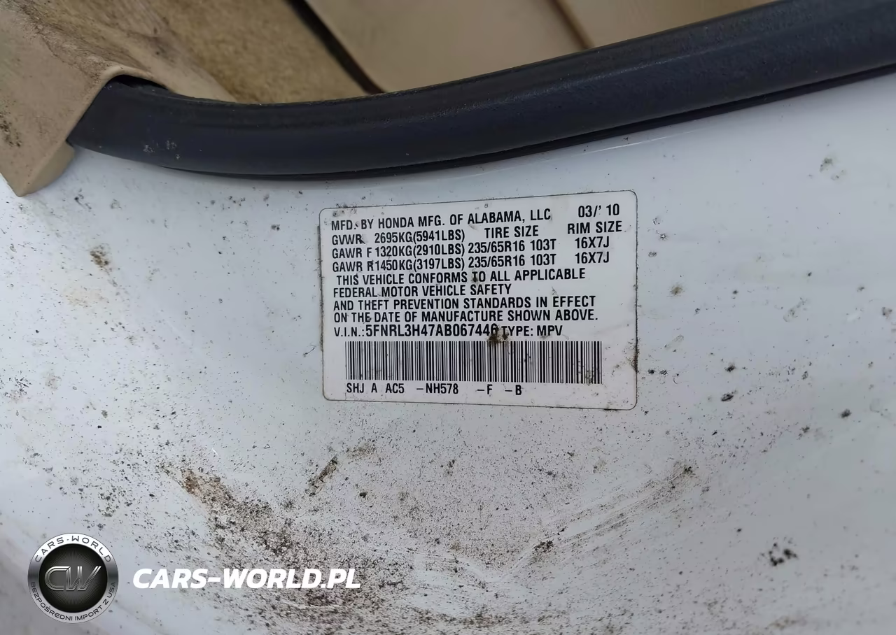 2010 Honda Odyssey Ex VIN:5FNRL3H47AB067446 - 9