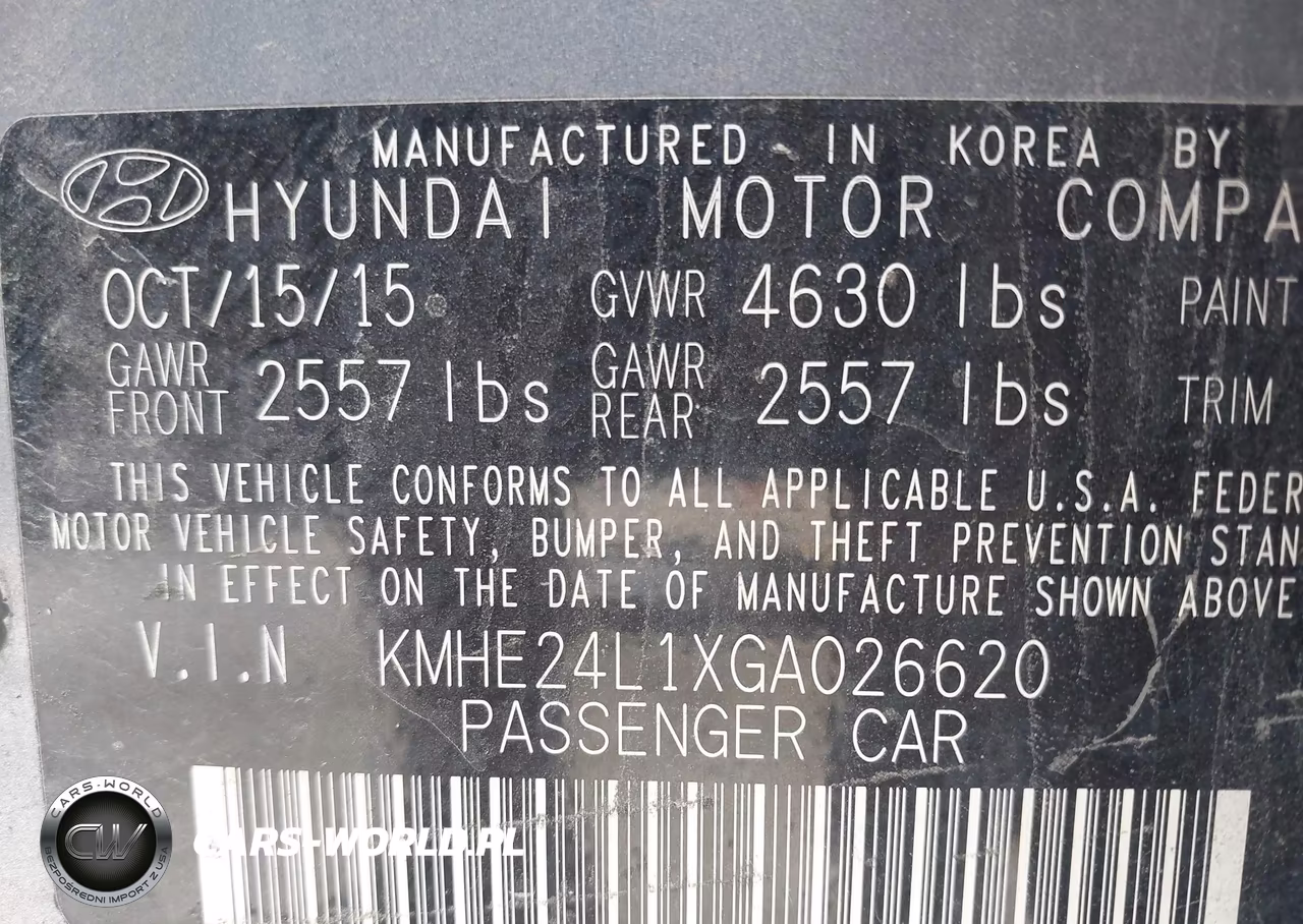 2016 Hyundai Sonata Hybrid Se VIN:KMHE24L1XGA026620 - 9