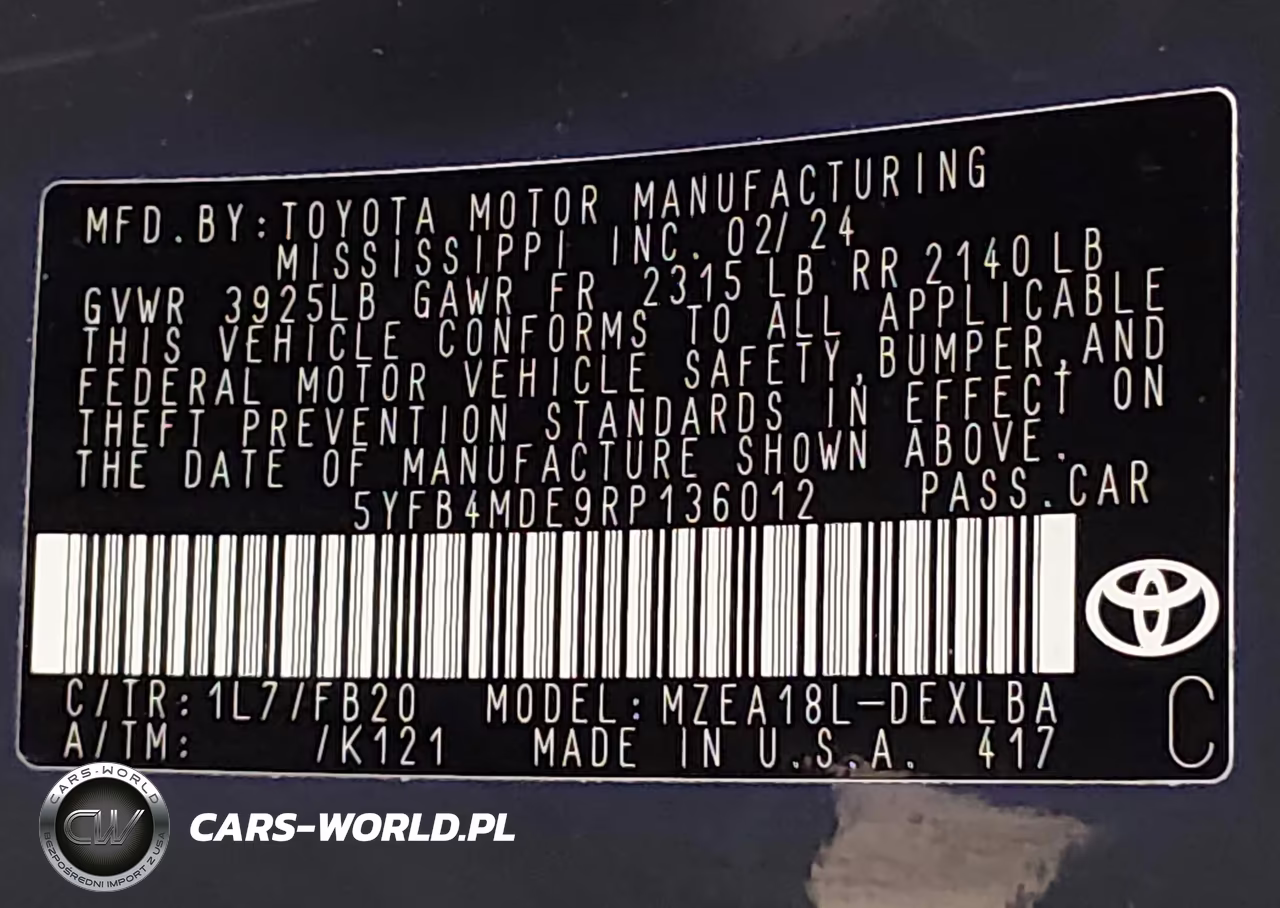 2024 Toyota Corolla Le VIN:5YFB4MDE9RP136012 - 9