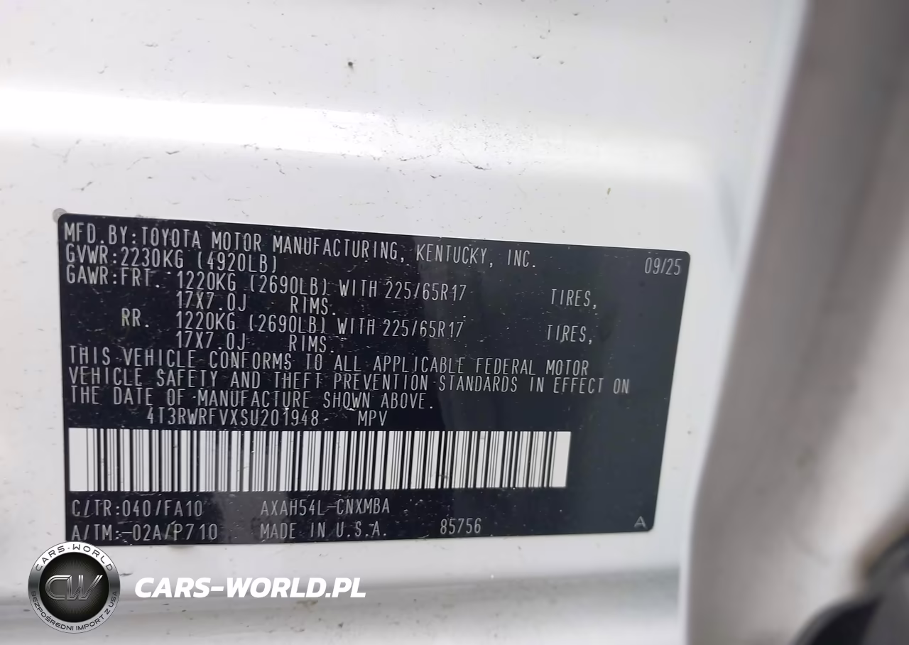 2025 Toyota Rav4 Hybrid Xle VIN:4T3RWRFVXSU201948 - 9