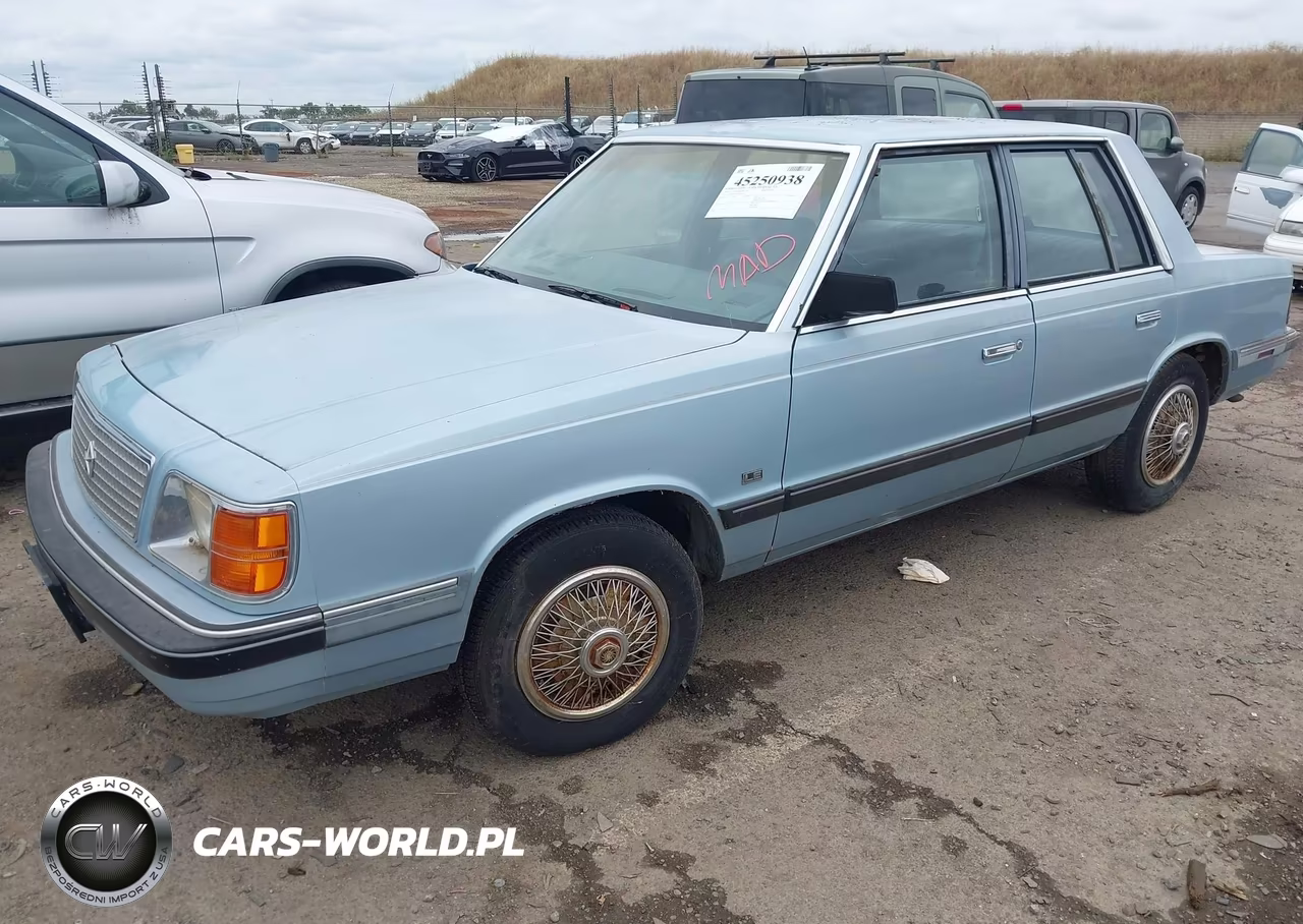 1987 Plymouth Reliant Le VIN:1P3BP36D2HF227831 - 2