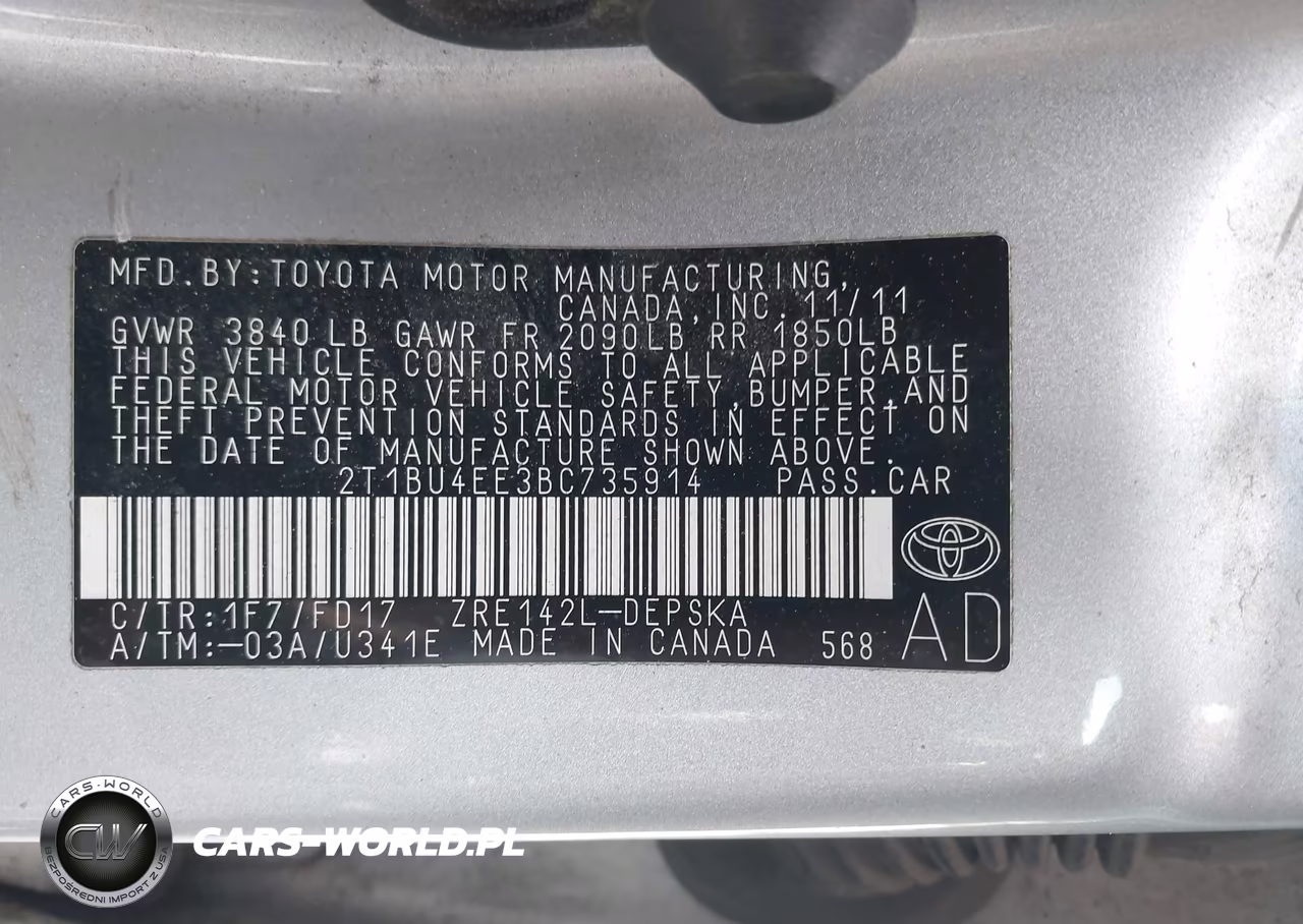 2011 Toyota Corolla S VIN:2T1BU4EE3BC735914 - 9