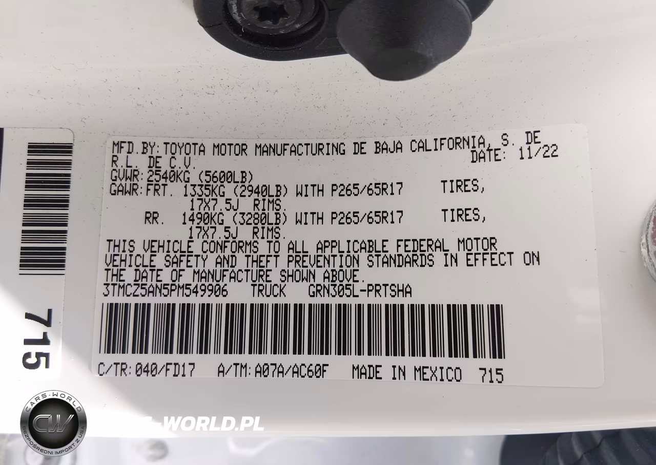 2023 Toyota Tacoma Trd Sport VIN:3TMCZ5AN5PM549906 - 9