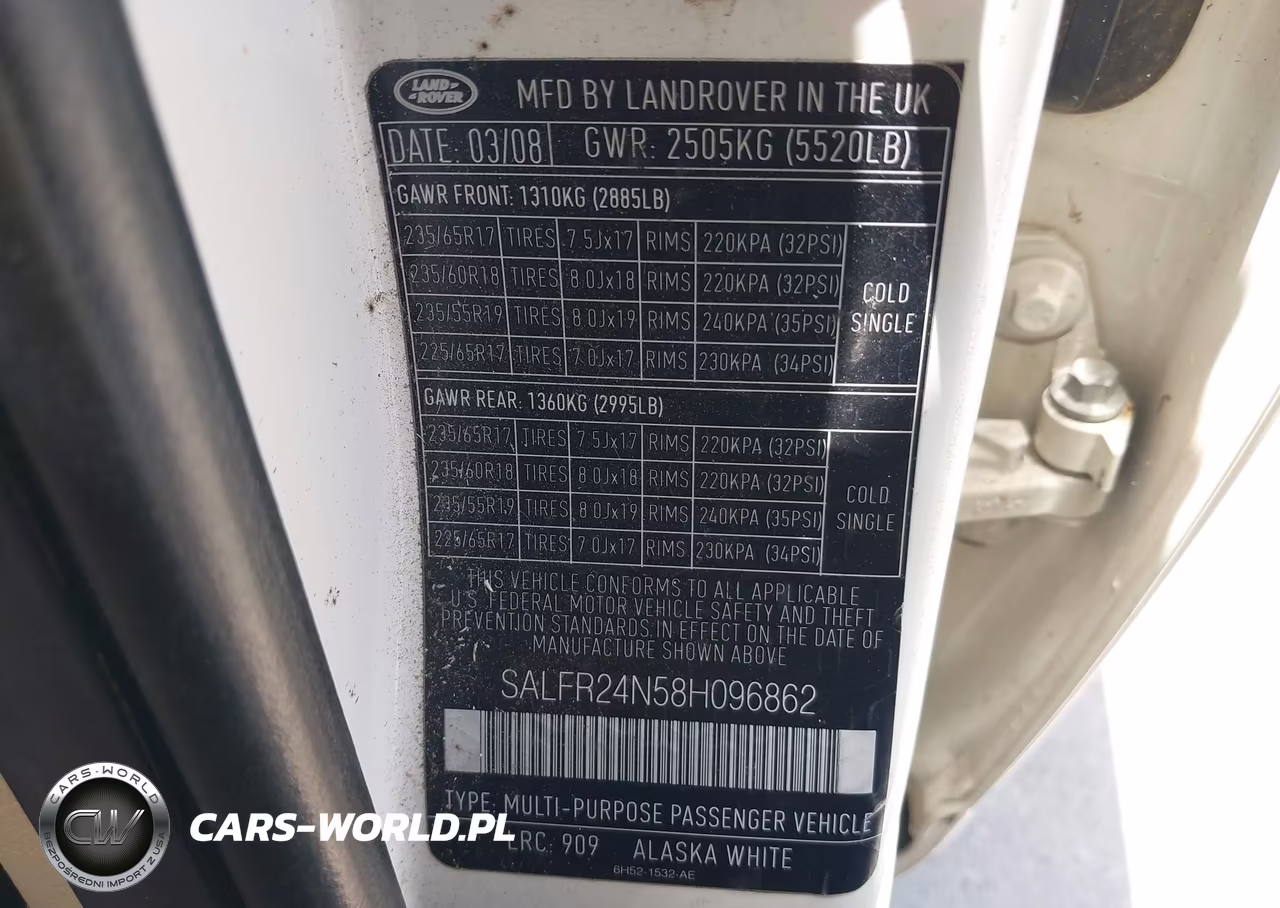 2008 Land Rover Lr2 Hse VIN:SALFR24N58H096862 - 9