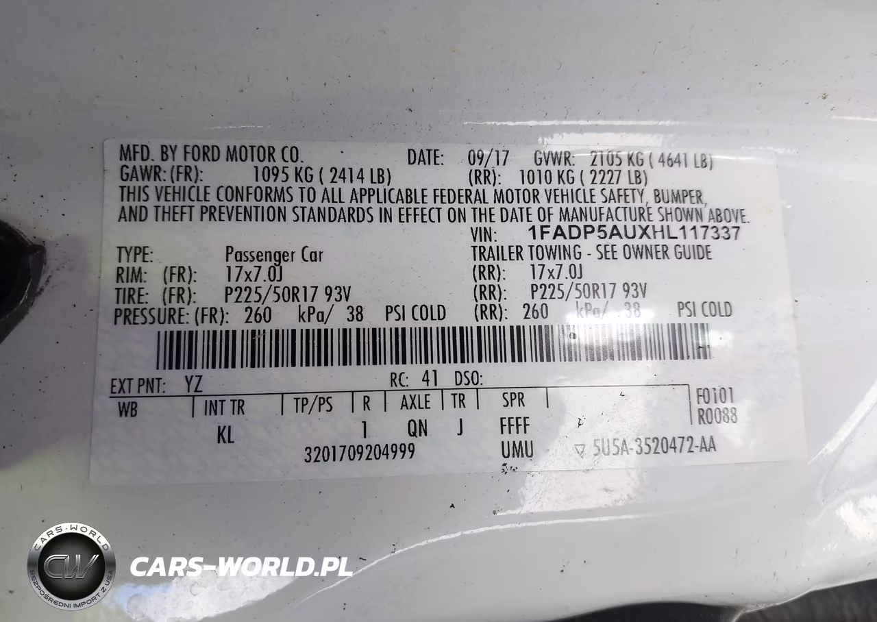 2017 Ford C-Max Hybrid Se VIN:1FADP5AUXHL117337 - 9