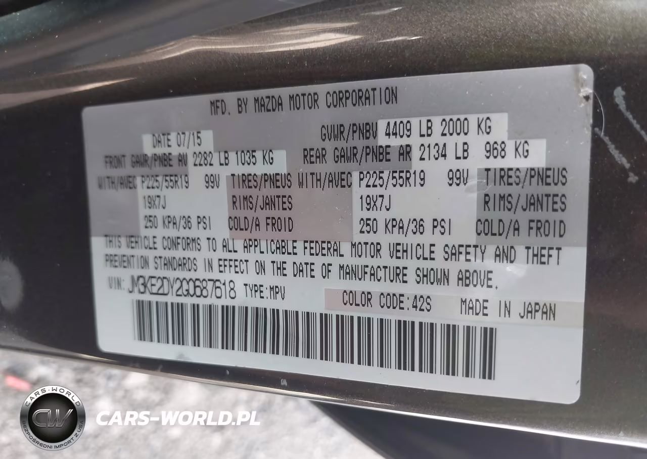 2016 Mazda Cx-5 Grand Touring VIN:JM3KE2DY2G0687618 - 9