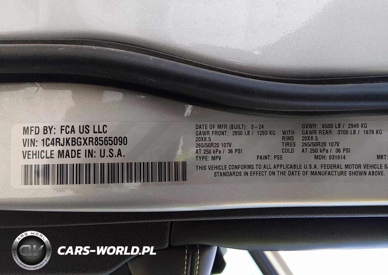 2024 Jeep Grand Cherokee L Limited 4X4 VIN:1C4RJKBGXR8565090 - 9