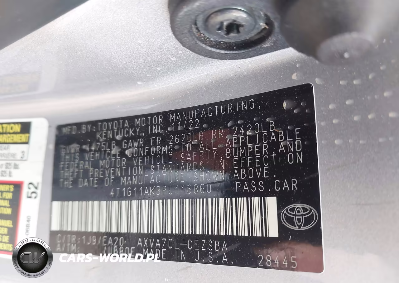 2023 Toyota Camry Se VIN:4T1G11AK3PU116860 - 9