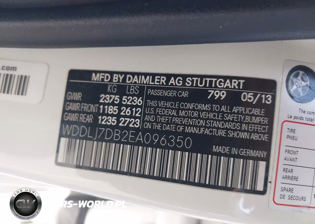 2014 Mercedes-Benz Cls 550 VIN:WDDLJ7DB2EA096350 - 9