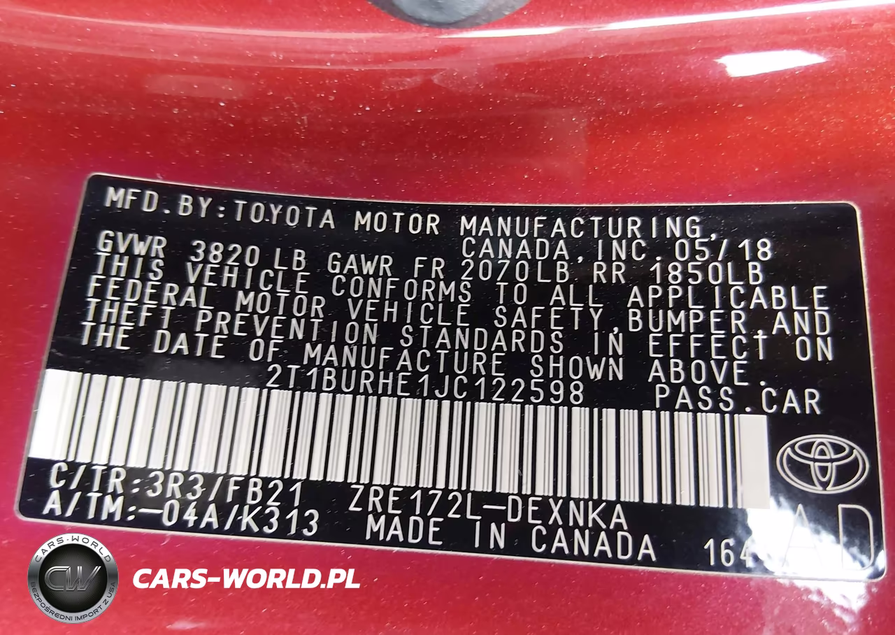 2018 Toyota Corolla Le VIN:2T1BURHE1JC122598 - 9