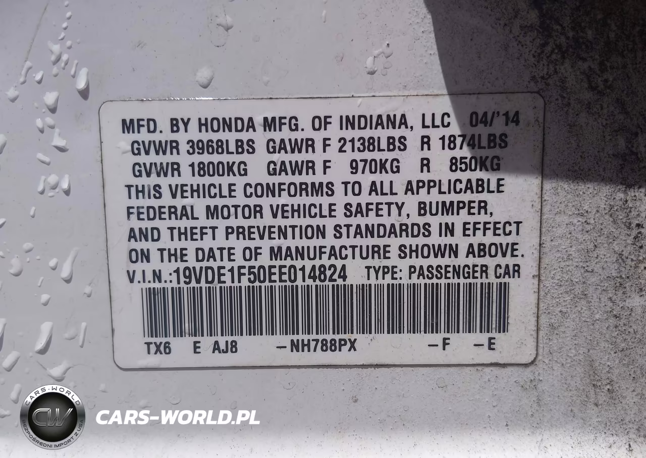 2014 Acura Ilx 2.0L VIN:19VDE1F50EE014824 - 9
