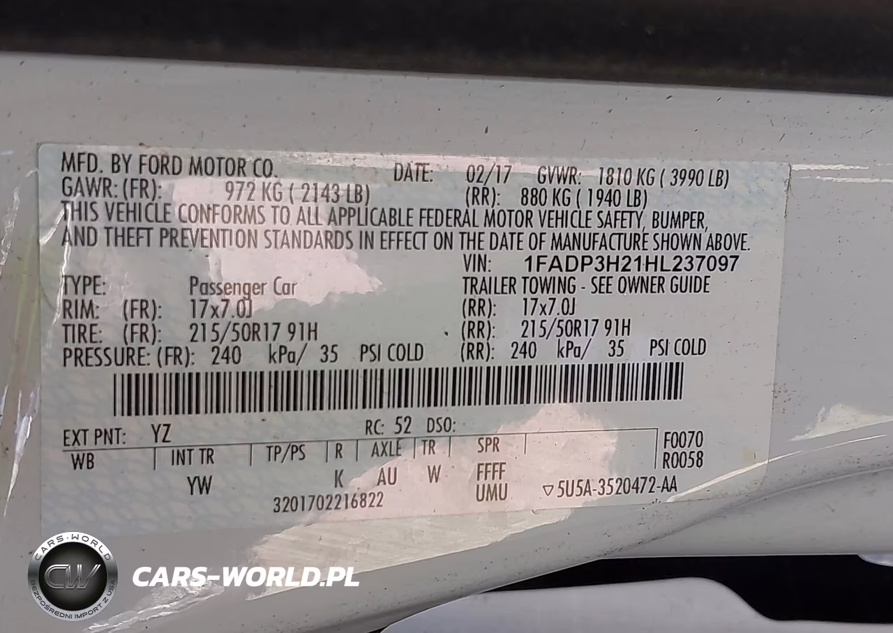 2017 Ford Focus Sel VIN:1FADP3H21HL237097 - 9