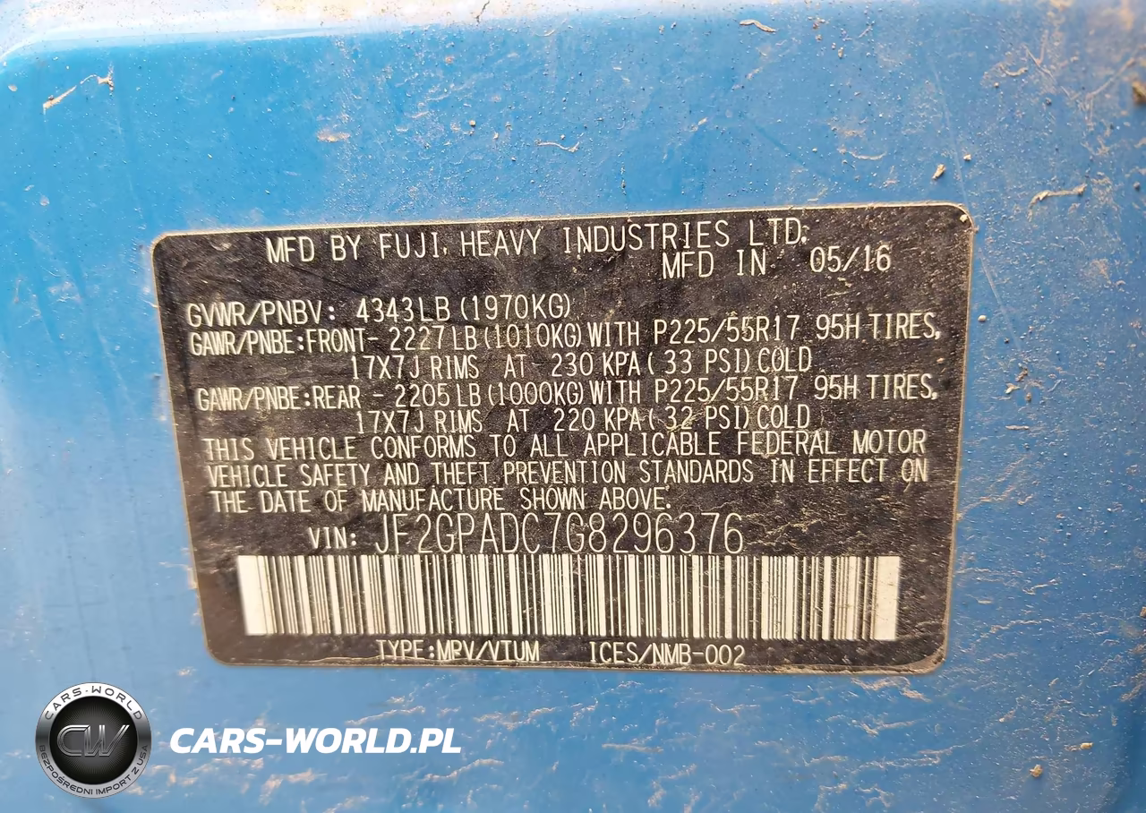2016 Subaru Crosstrek 2.0I Premium VIN:JF2GPADC7G8296376 - 9