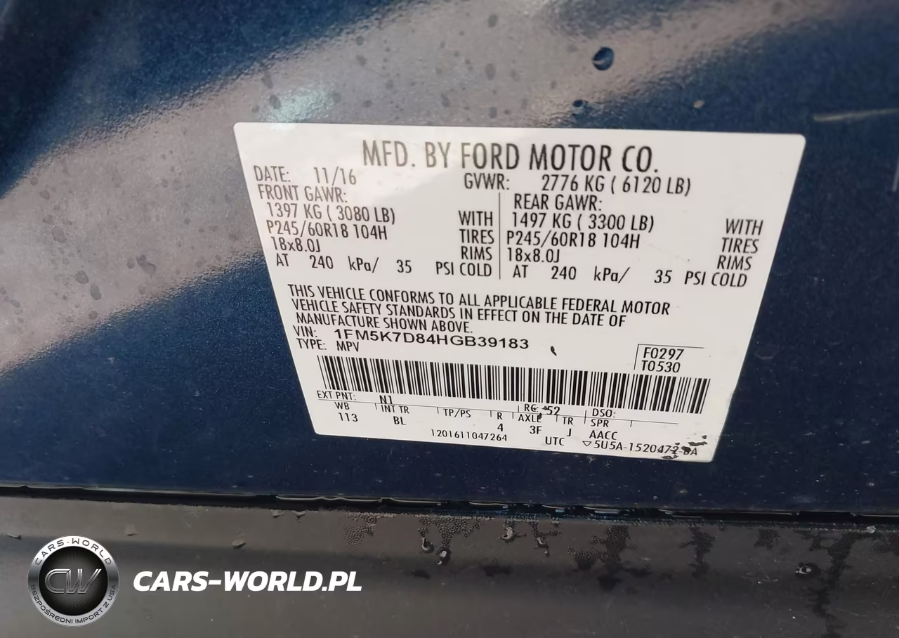2017 Ford Explorer Xlt VIN:1FM5K7D84HGB39183 - 9