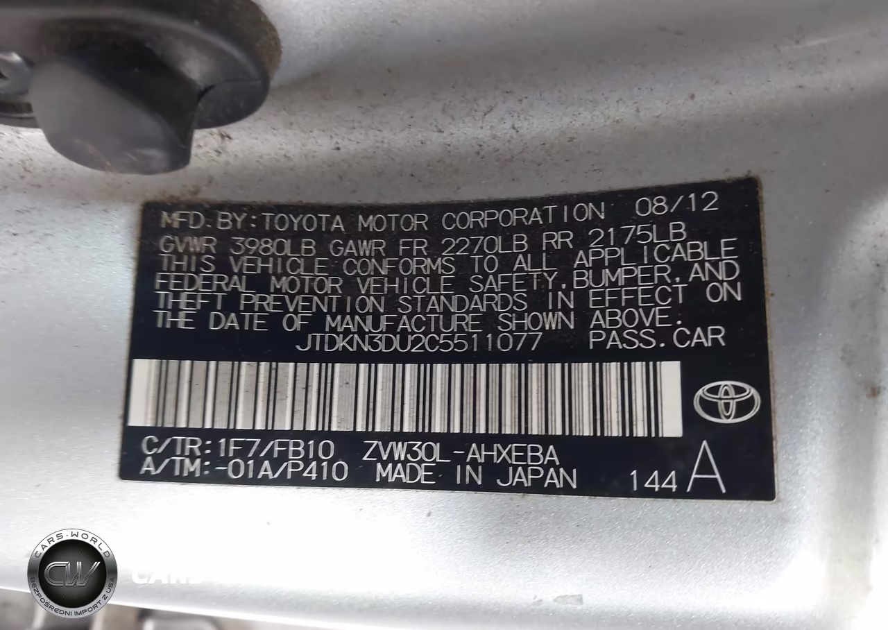 2012 Toyota Prius Three VIN:JTDKN3DU2C5511077 - 9