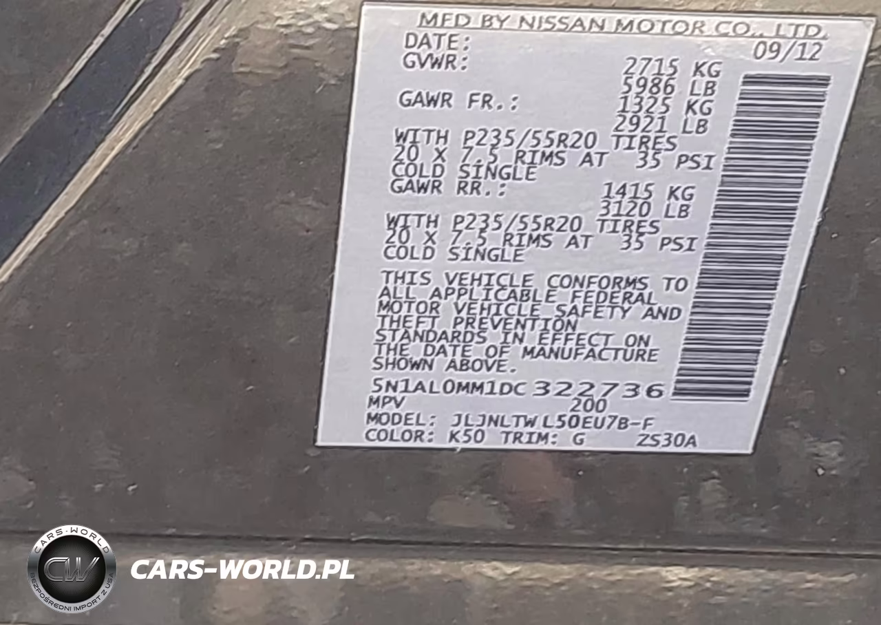 2013 Infiniti Jx35 VIN:5N1AL0MM1DC322736 - 9
