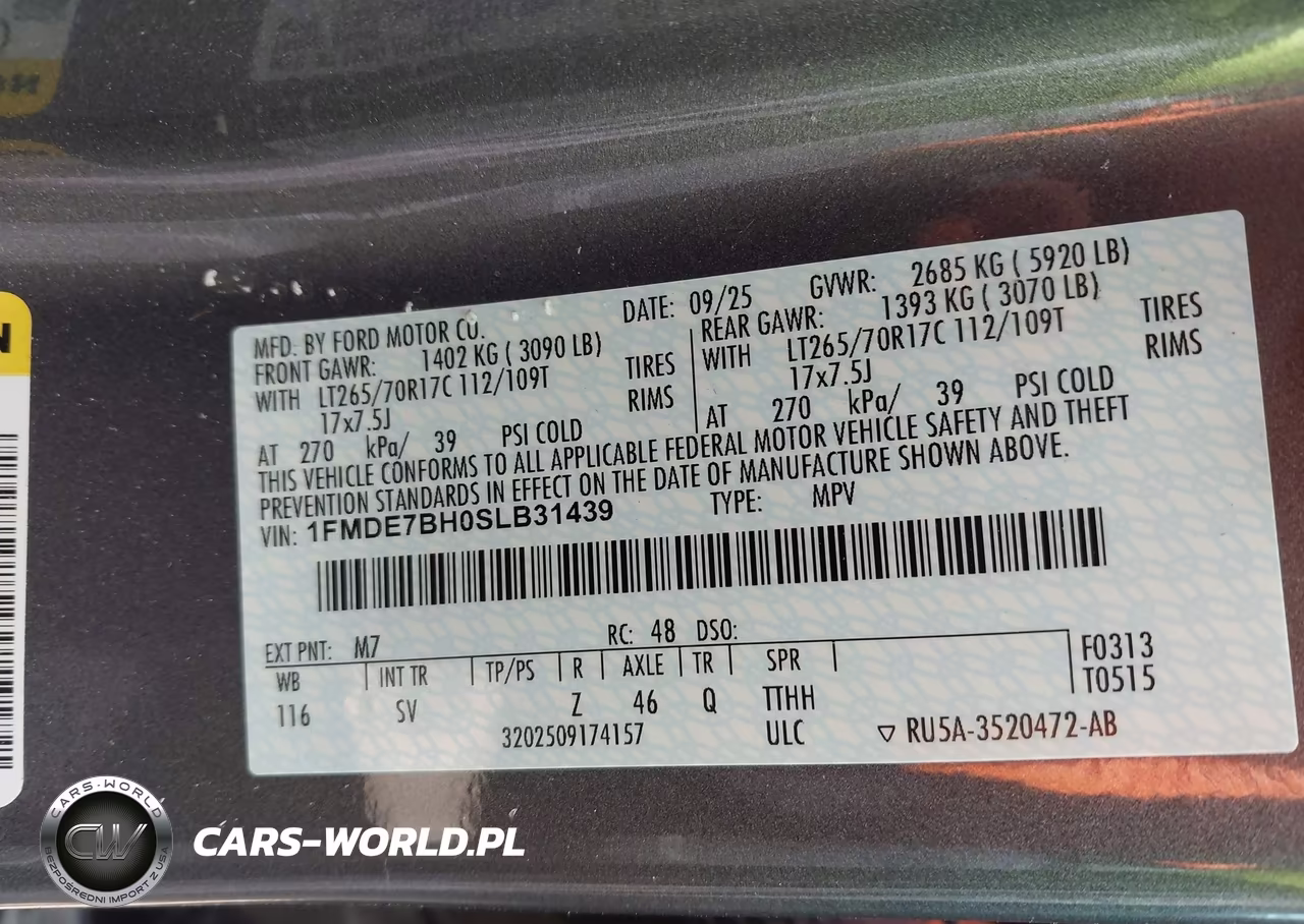 2025 Ford Bronco Big Bend VIN:1FMDE7BH0SLB31439 - 9