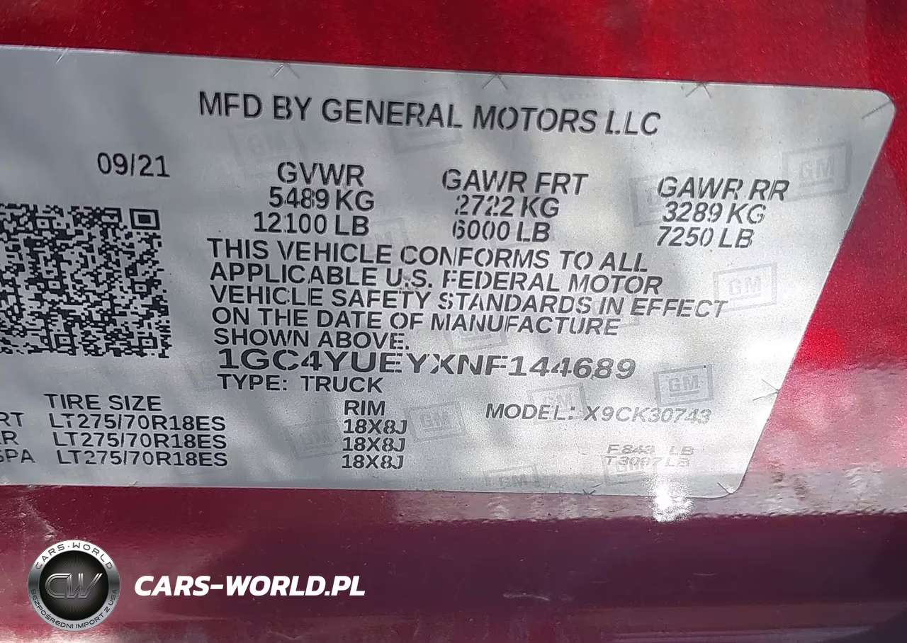 2022 Chevrolet Silverado 3500Hd 4Wd Standard Bed Ltz VIN:1GC4YUEYXNF144689 - 9