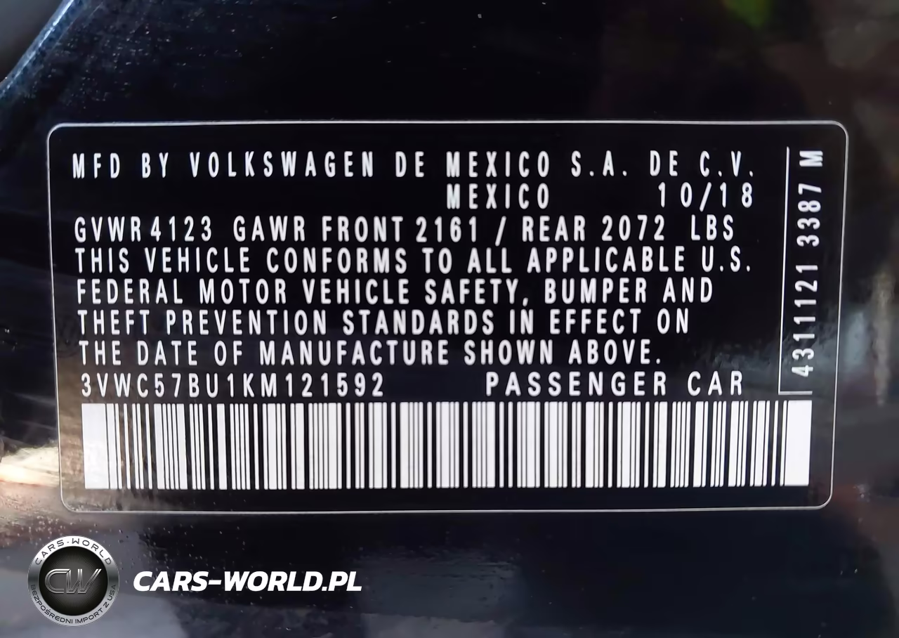 2019 Volkswagen Jetta 1.4T R-Line-1.4T S-1.4T Se VIN:3VWC57BU1KM121592 - 9