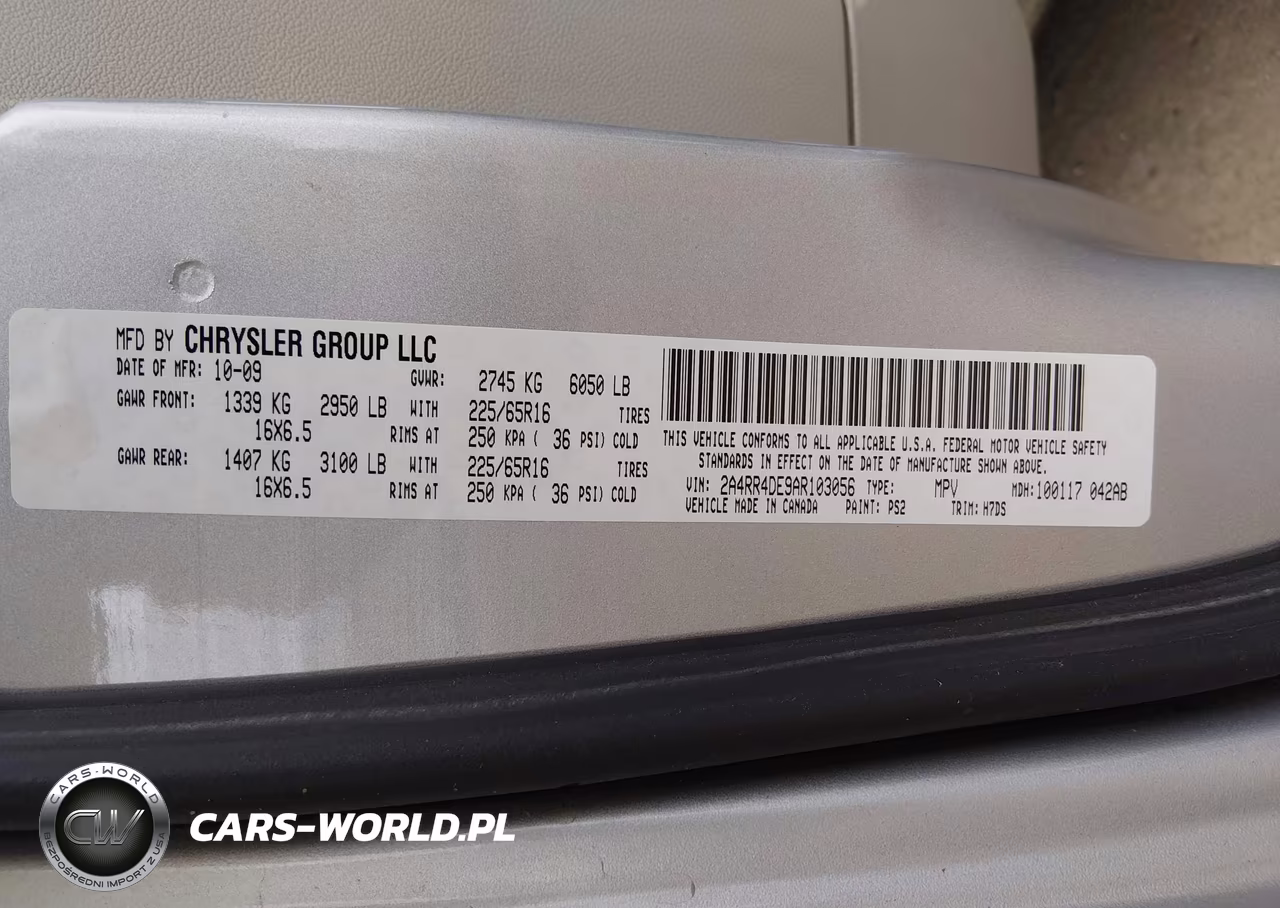 2010 Chrysler Town & Country Lx VIN:2A4RR4DE9AR103056 - 9