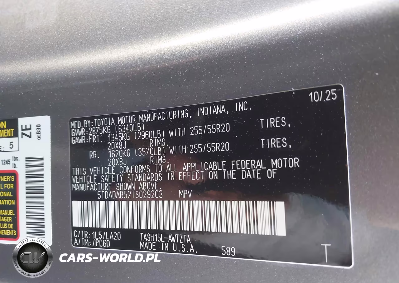 2026 Toyota Grand Highlander Hybrid Max Platinum VIN:5TDADAB52TS029203 - 9