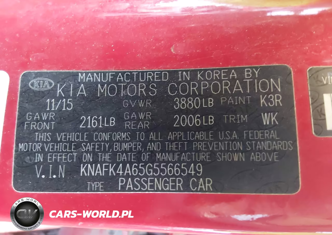 2016 Kia Forte Lx VIN:KNAFK4A65G5566549 - 9
