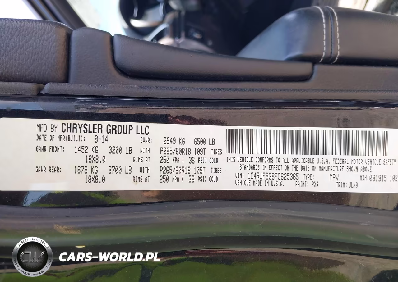2015 Jeep Grand Cherokee Limited VIN:1C4RJFBG6FC625365 - 9