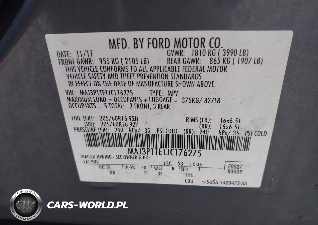 2018 Ford Ecosport Se VIN:MAJ3P1TE1JC176275 - 9