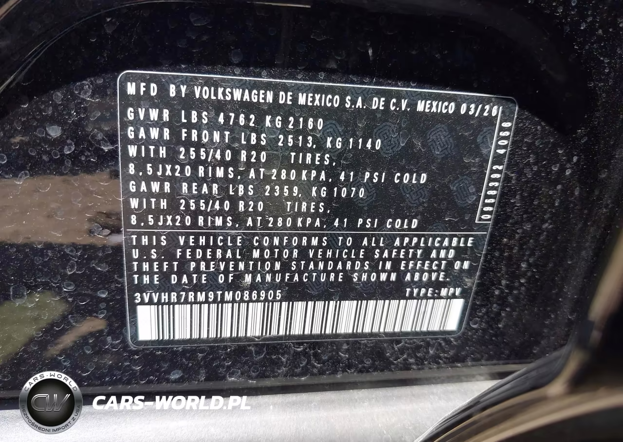 2026 Volkswagen Tiguan Se R-Line Black VIN:3VVHR7RM9TM086905 - 9