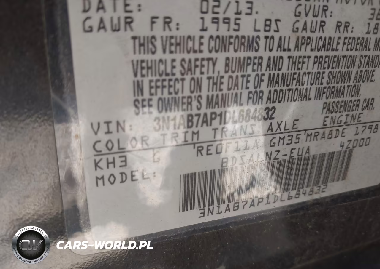 2013 Nissan Sentra Fe+ Sv VIN:3N1AB7AP1DL684832 - 9