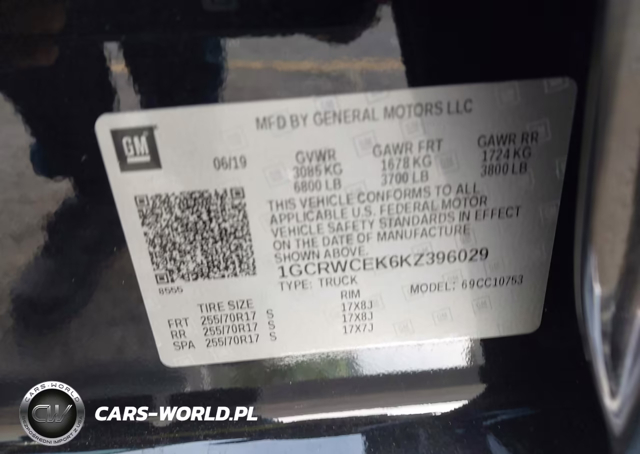 2019 Chevrolet Silverado 1500 Lt VIN:1GCRWCEK6KZ396029 - 9