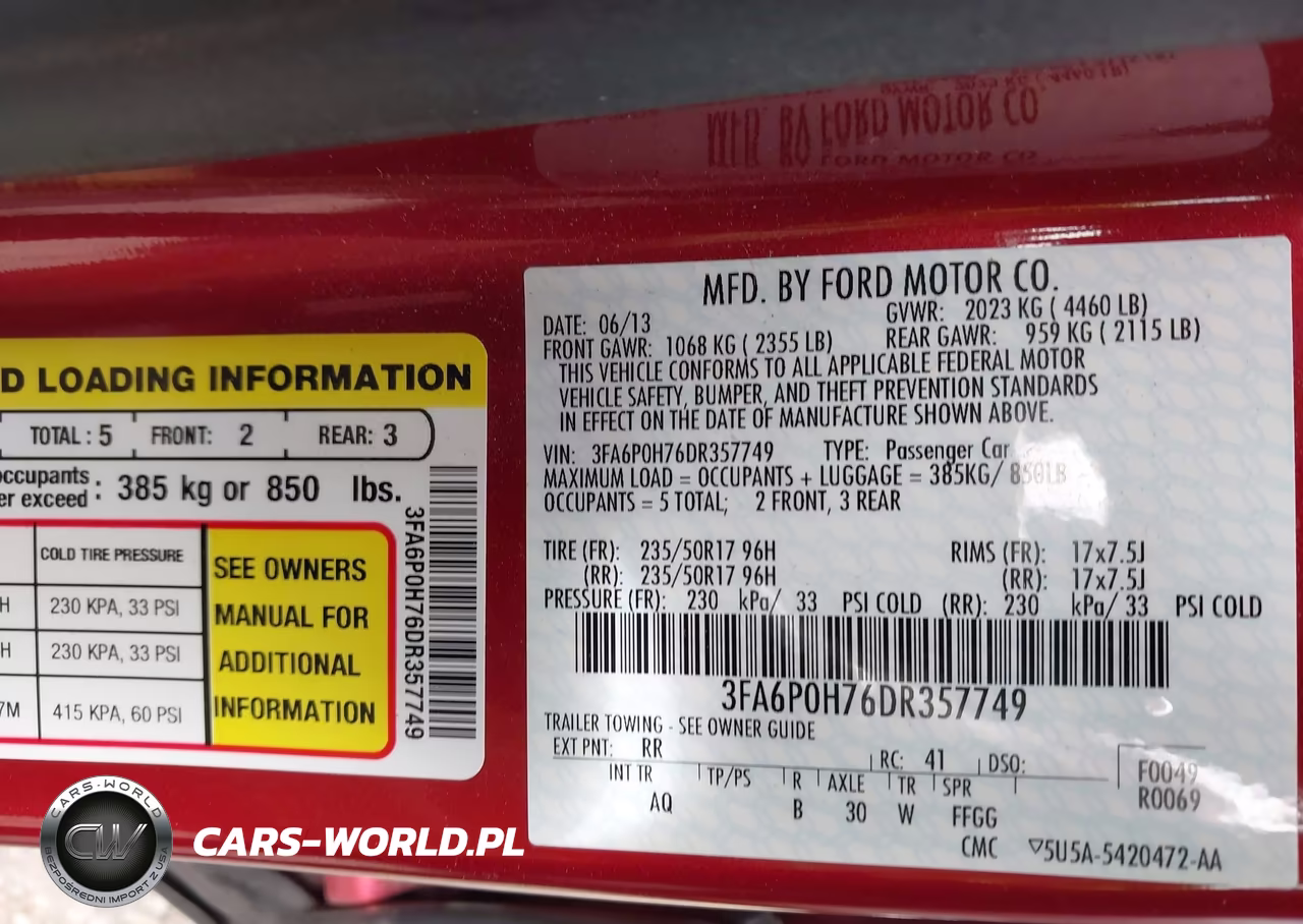 2013 Ford Fusion Se VIN:3FA6P0H76DR357749 - 9