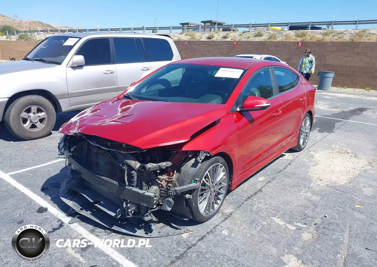 2017 Hyundai Elantra Sport VIN:KMHD04LB7HU343992 - 2